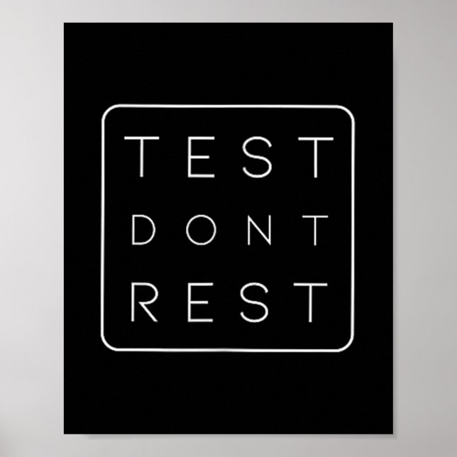 Quality Urance Software Tester Qa Engineer Geeks F Poster (Framsidan)