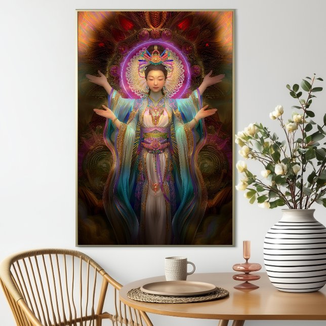 Quan Yin Colorful Visionary Goddess Art Poster (Skapare uppladdad)