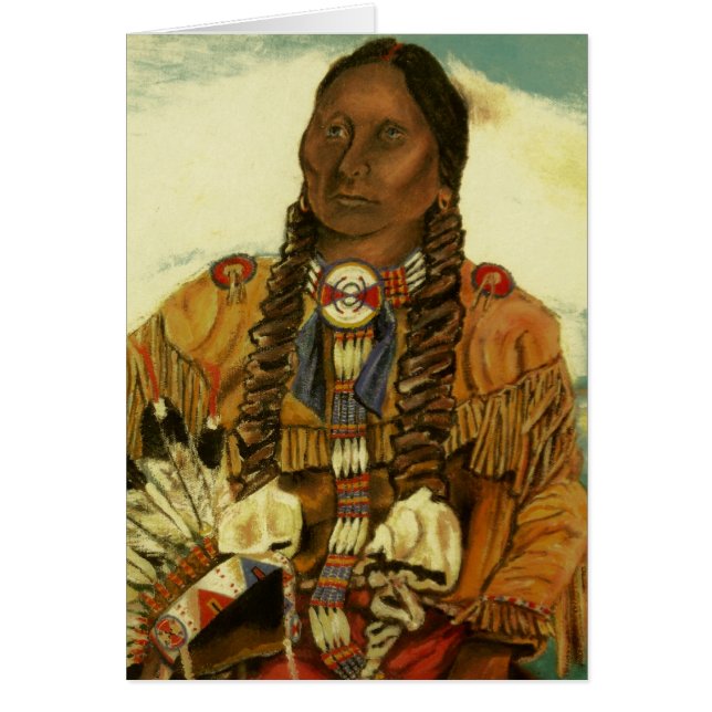 Quanah Parker Hälsningskort (Framsidan)