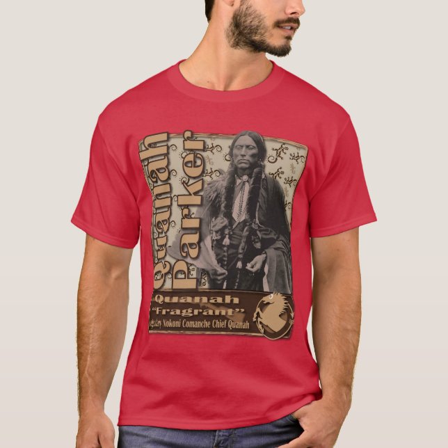 Quanah Parker Nokoni Comancheledare T-shirt (Framsida)