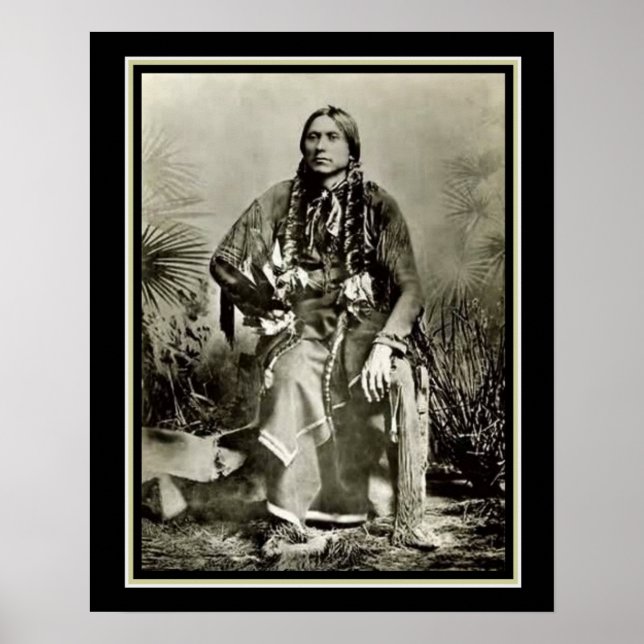 Quanah Parker - senaste Comanche Chief 16 x 20 Poster (Framsidan)