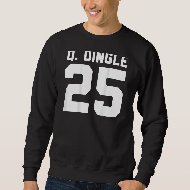 Quandale Dingle Funny Internet Meme 25 Jersey Hall Lång Ärmad Tröja (Framsida)