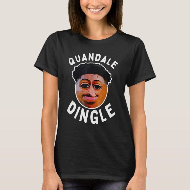 Quandale Dingle Goofy Ahh Meme Jag är Pushin'Dingl T Shirt (Framsida)