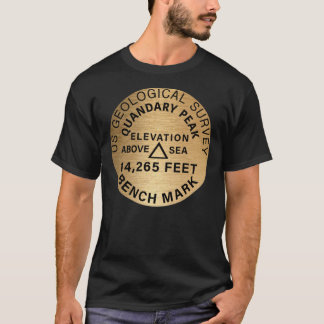 Quandary Peak Bench Mark 14er Fourteener 14ers Roc T Shirt