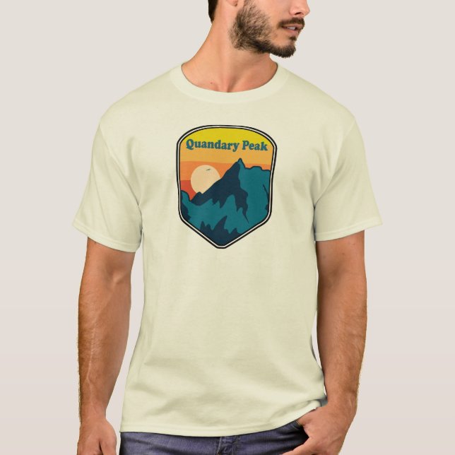 Quandary Peak Colorado Sunrise T Shirt (Framsida)
