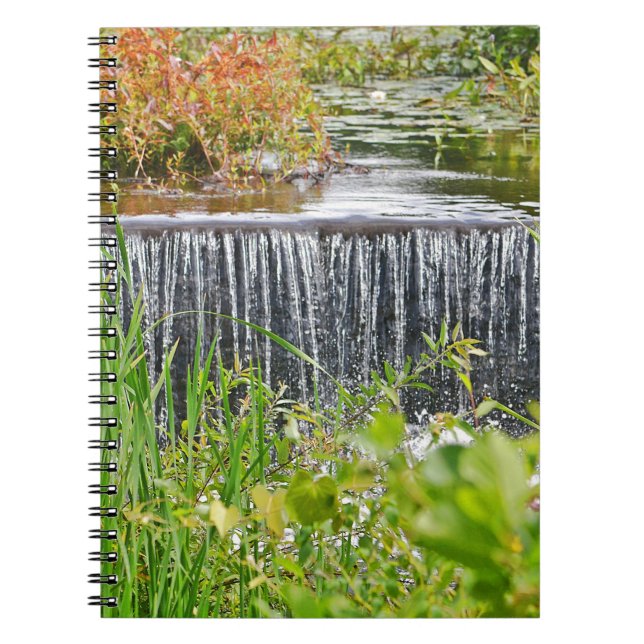 Quanopaug Waterfall bärbar dator Anteckningsbok Med Spiral (Framsidan)