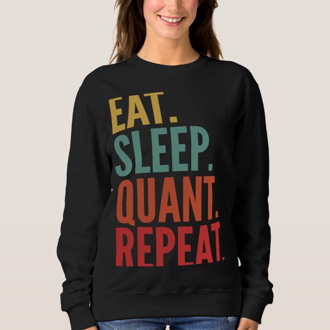 Quant Crypto Eat Si Quant Repeat T Shirt (Framsida)