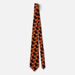 QUANTUM BUBBLES Black Orange Abstrakt Slips