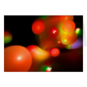 QUANTUM BUBBLES Fractales Hälsningskort
