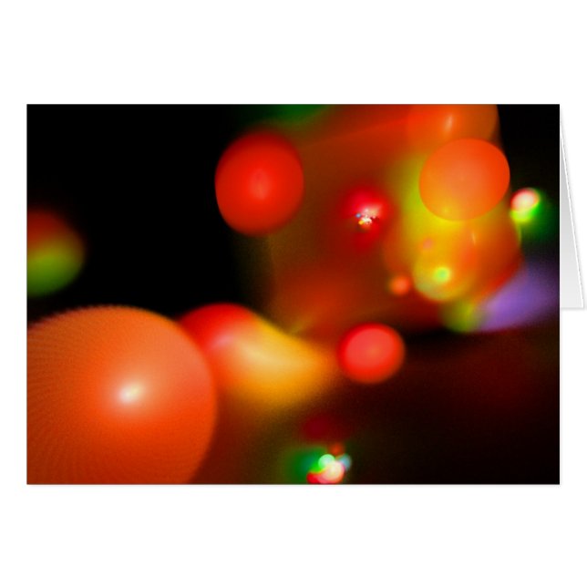 QUANTUM BUBBLES Fractales Hälsningskort (Framsidan Horizontal)