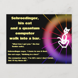 Quantum Computer Funny Vykort
