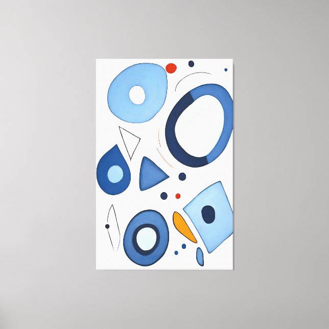 Quantum Dot Dreams Abstrakt Canvastryck (Framsida)