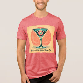 Quantum Entanglement Atomic Martini Club Cocktail T Shirt