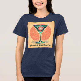 Quantum Entanglement Atomic Martini Club Cocktail T Shirt