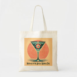 Quantum Entanglement Atomic Martini Club Cocktail Tygkasse