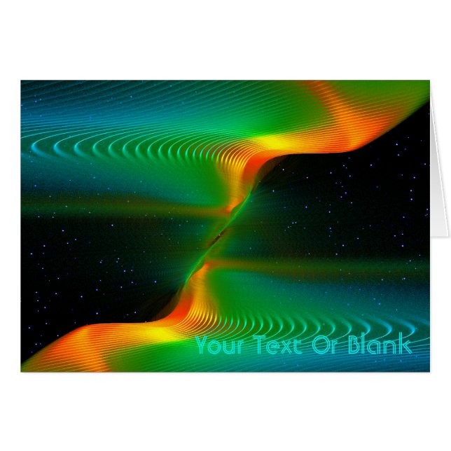 Quantum Entanglement Hälsningskort (Framsidan Horizontal)