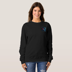Quantum Eye saker kvinnor svart sweatshirt ficka T Shirt