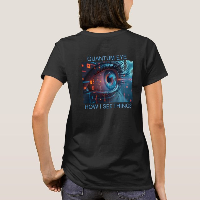 Quantum Eye saker kvinnor svart T-shirt baksida (Baksida)