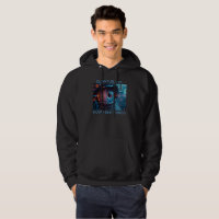 Quantum Eye-saker män svart hoodie
