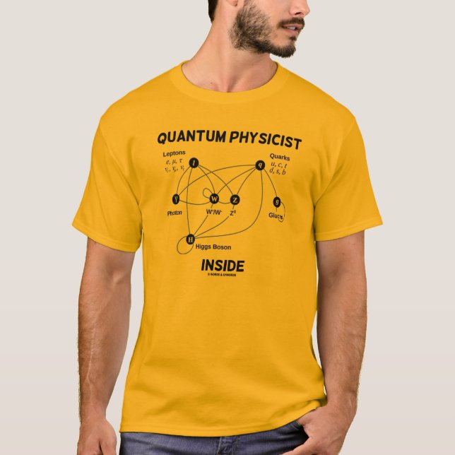Quantum fysikerinsida (den Higgs fältHiggs T-shirt (Framsida)