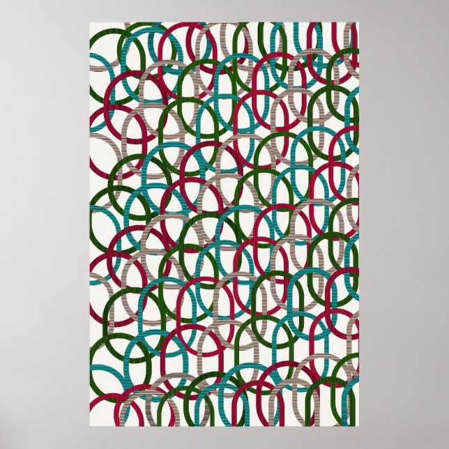 Quantum Geometrisk Mönsterdesign  Poster (Framsidan)