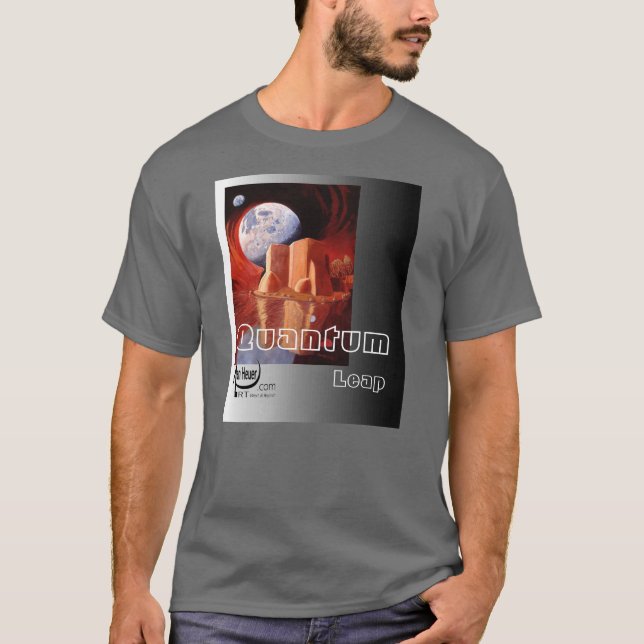Quantum hoppar vid Alan Heuer T-shirt (Framsida)