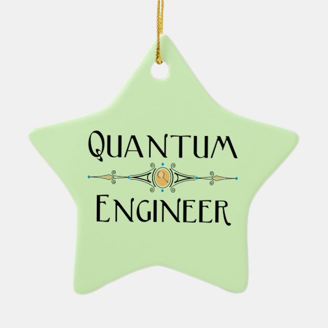 Quantum Ingenjör Line Julgransprydnad Keramik (Framsidan)