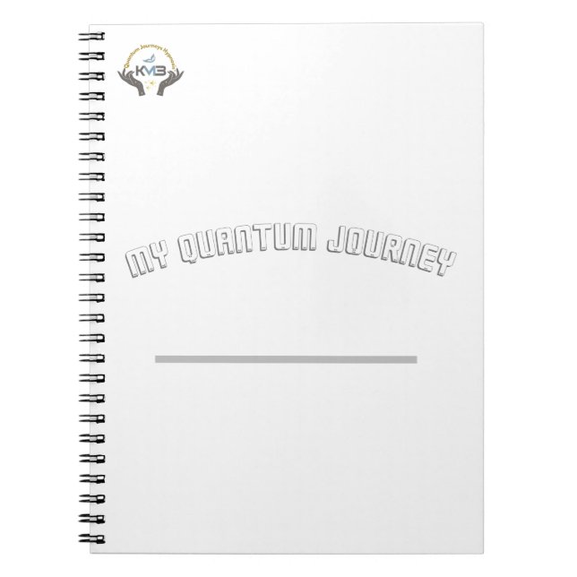 Quantum Journeys Hypnosis Spiral Journal Anteckningsbok (Framsidan)