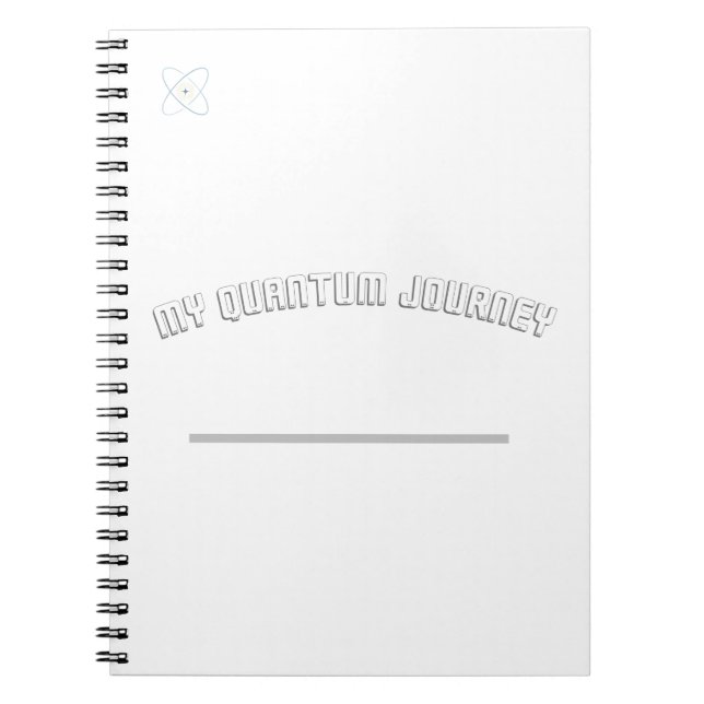 Quantum Journeys Hypnosis Spiral Journal Anteckningsbok (Framsidan)