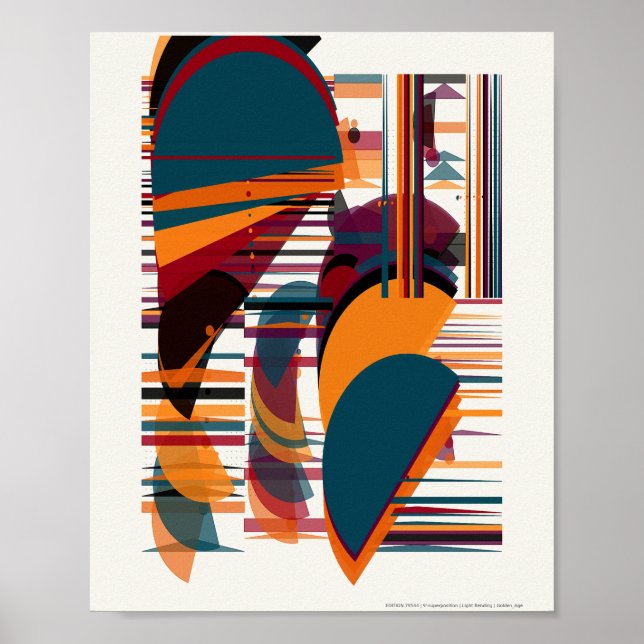 Quantum Mechanics Bauhaus Pattern  Poster (Framsidan)