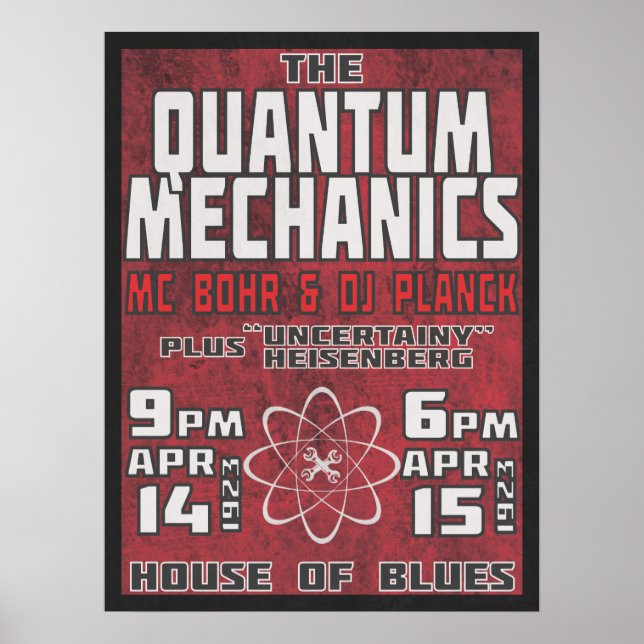 Quantum Mechanics @ House of Blues Poster (Framsidan)