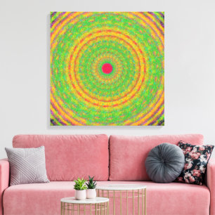 Quantum Mechanics Mandala Konst  Canvastryck