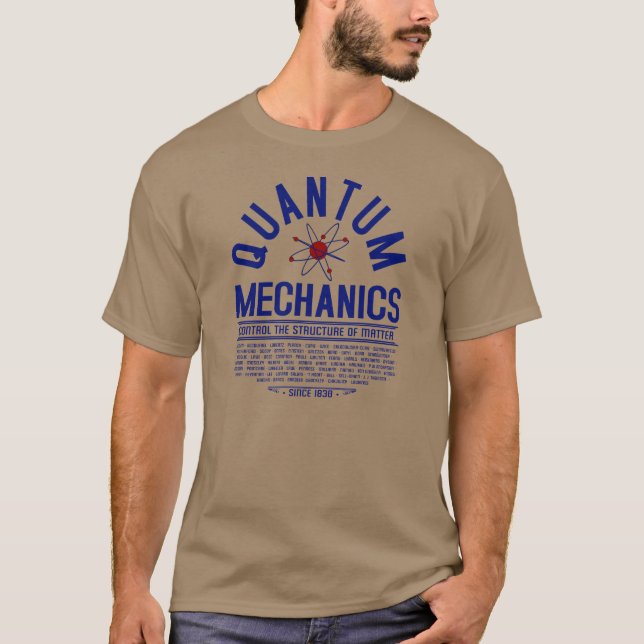 Quantum mekaniker t-shirt (Framsida)