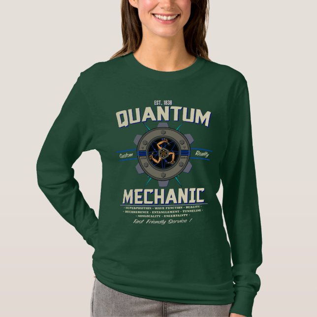 QUANTUM MEKANIKER TEE SHIRT (Framsida)