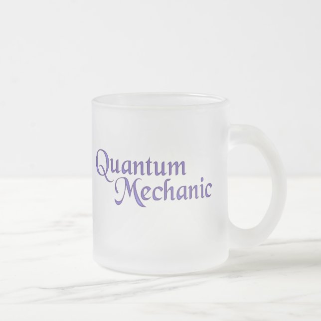 Quantum mekanikermugg frostad glasmugg (Höger)