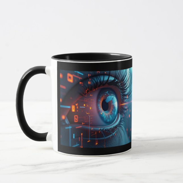Quantum Öga combo mugg på två sidor (Vänster)