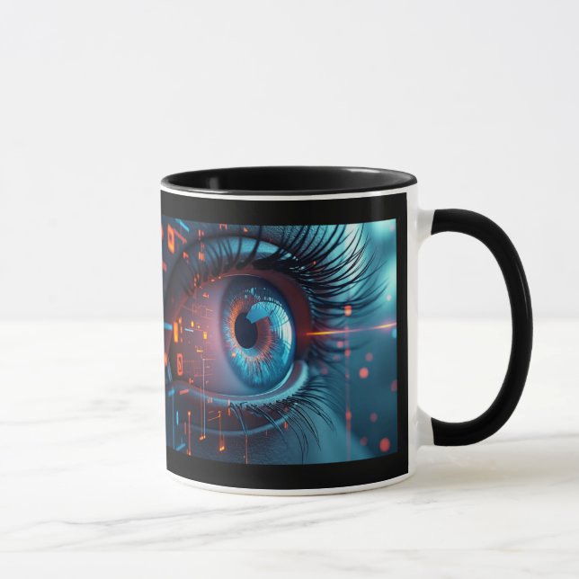 Quantum Öga lämnat handkombination mugg (Höger)