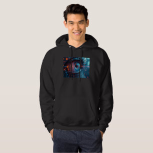 Quantum Öga manar, svart soja Hoodie