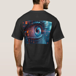 Quantum Öga manar svart T-shirt back