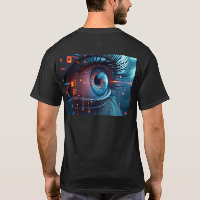 Quantum Öga manar svart T-shirt back (Baksida)