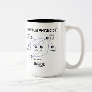 Quantum Physicist Inside (Higgs Fält Higgs Boson) Två-Tonad Mugg