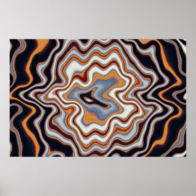 Quantum Physics Acrylic Painting  Poster (Framsidan)