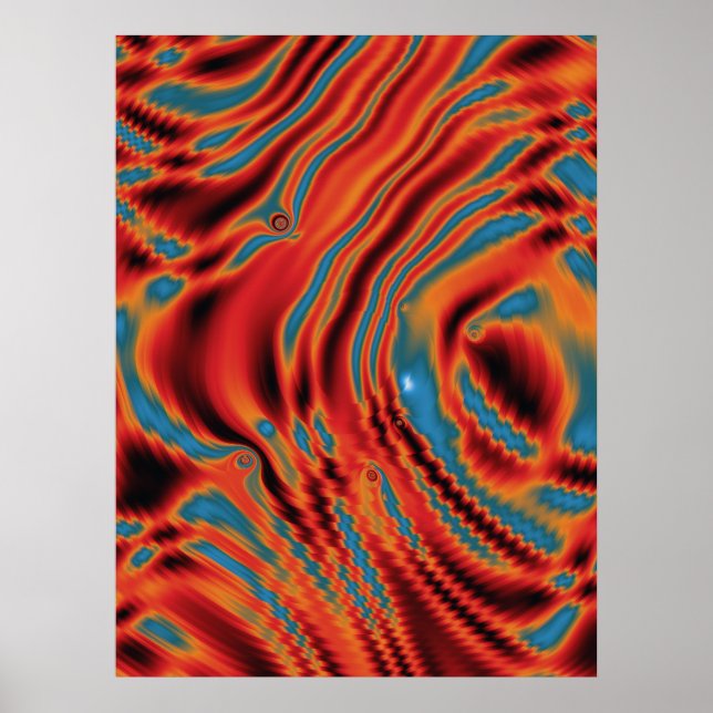 Quantum Physics Colorful Design  Poster (Framsidan)