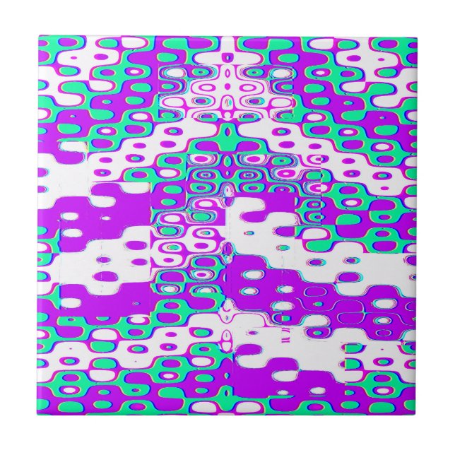 Quantum Physics Geometric Pattern  Kakelplatta (Framsidan)