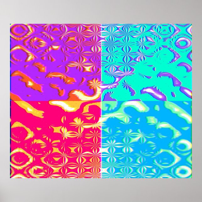 Quantum Physics Geometric Pattern Poster (Framsidan)