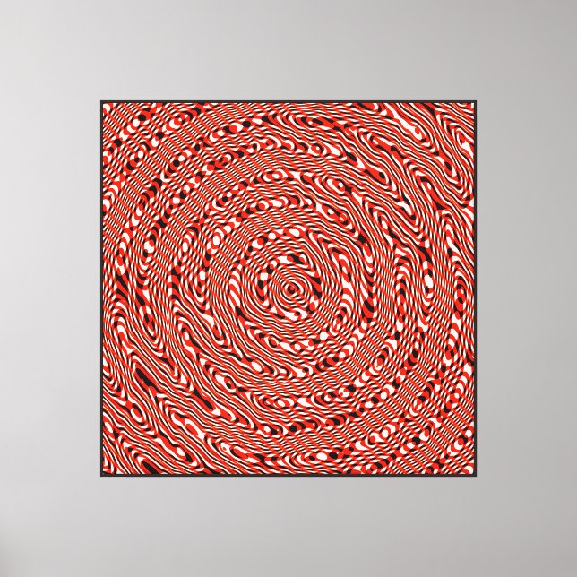 Quantum Physics Mandala Konst Mönster  Canvastryck (Framsida)