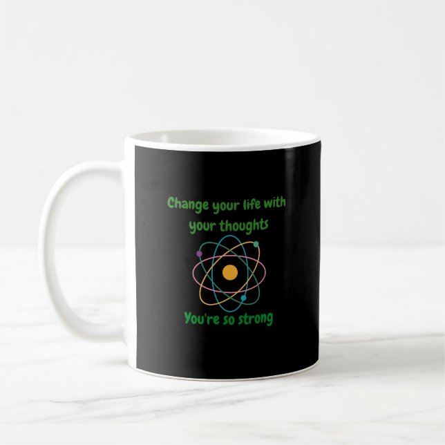 Quantum Physics Teory Unisex Manar Women Coola Bla Kaffemugg (Vänster)