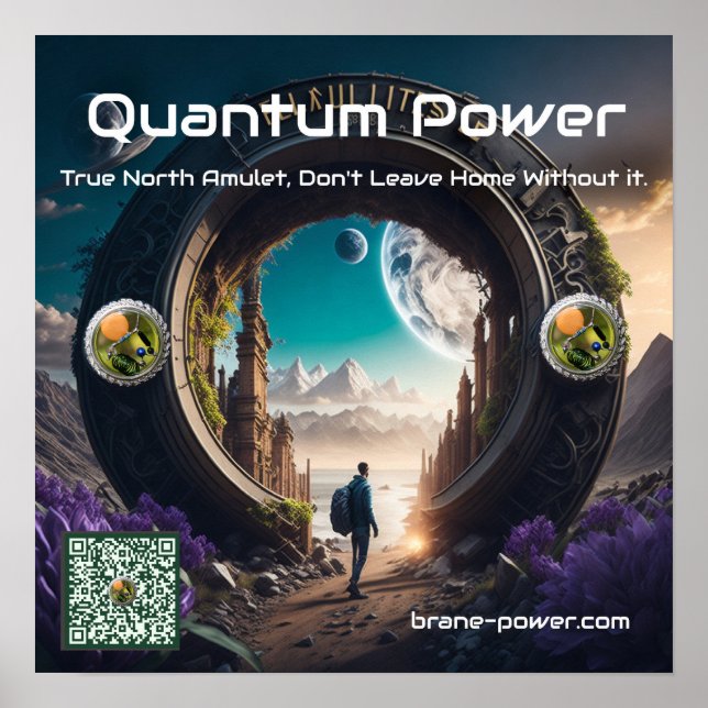 Quantum Power-True North Amulet Poster (Framsidan)