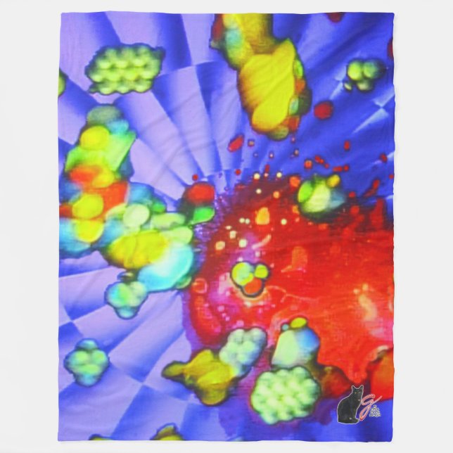 Quantum Quietude Fleece Blanket (Framsidan)