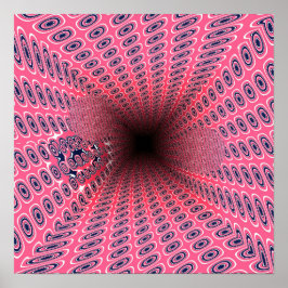 Quantum Ramanujan Tunnels Geometriskt Mönster Poster